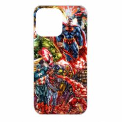 Чохол для iPhone 14 Pro Max Muscular Superheroes - PrintSalon