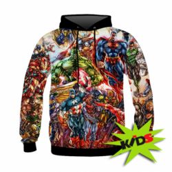 Дитяче 3D худі Muscular Superheroes