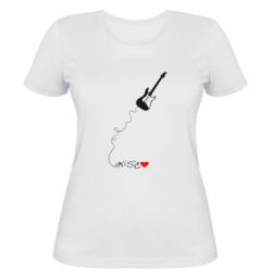 Женская футболка Music love - PrintSalon