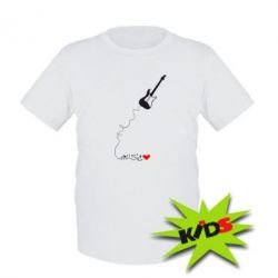 Дитяча футболка love Music