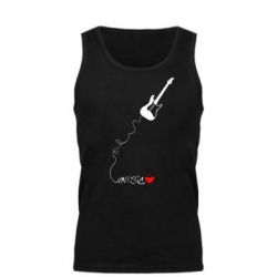 Мужская майка Music love - PrintSalon