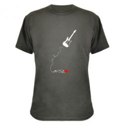 Камуфляжная футболка Music love - PrintSalon