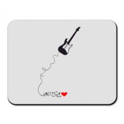 Коврик для мыши Music love - PrintSalon