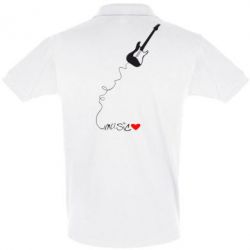Мужское поло Music love - PrintSalon