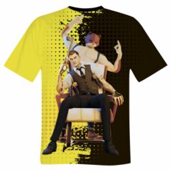 Мужская футболка 3D A Boy And His Cat - PrintSalon