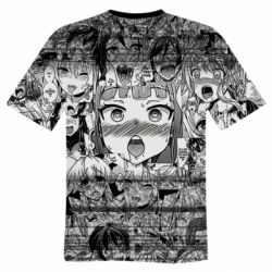 Чоловіча футболка 3D Ahegao Glitch - PrintSalon