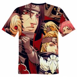 Чоловіча футболка 3D Akatsuki Members