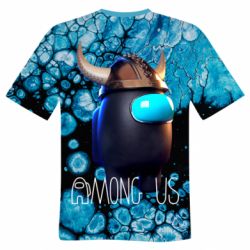 Мужская футболка 3D Among us Viking-PrintSalon Мужская футболка 3D Among us Viking