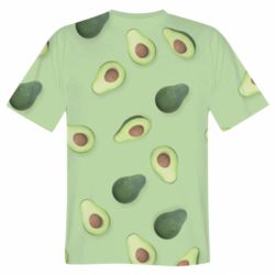 Мужская футболка 3D Avocado-PrintSalon Мужская футболка 3D Avocado