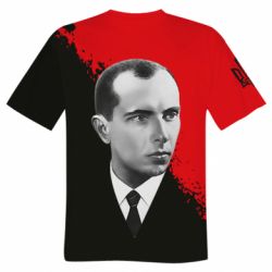 Чоловіча футболка 3D Бандера. Степан Бандера - PrintSalon