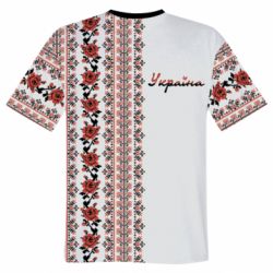 Чоловіча 3D футболка Black and Red Ukraine - PrintSalon