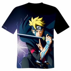 Чоловіча футболка 3D Boruto Raiton Shiden - PrintSalon
