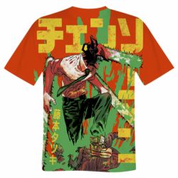 Чоловіча футболка 3D Человек Бензопила - PrintSalon