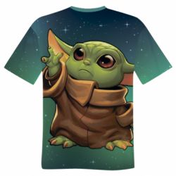 Чоловіча футболка 3D Cute Baby Yoda - PrintSalon
