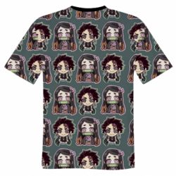 Мужская футболка 3D Cute Tanjiro with Nezuko - PrintSalon