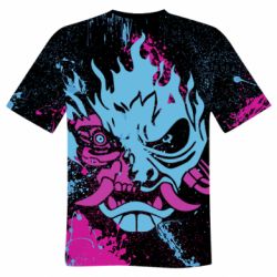 Чоловіча футболка 3D Cyberpunk Spray Neon - PrintSalon