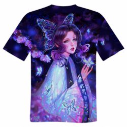 Мужская футболка 3D Demon Slayer - Shinobu Kocho - PrintSalon