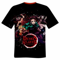 Чоловіча футболка 3D Demon Slayer - PrintSalon