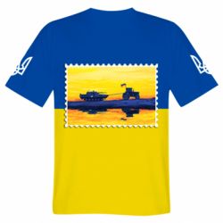 Чоловіча футболка 3D Доброго вечора ми з України, марка - PrintSalon