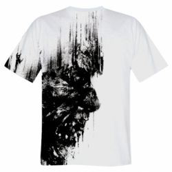 Мужская футболка 3D Dying Light, black and white