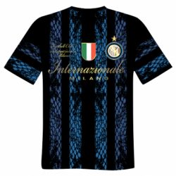 Мужская футболка 3D FC Internazionale Milano-PrintSalon Мужская футболка 3D FC Internazionale Milano