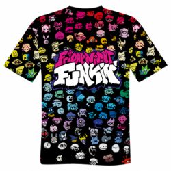 Мужская футболка 3D FnF Icons - PrintSalon
