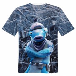 Мужская футболка 3D Fortnite Freezing Fishstick - PrintSalon