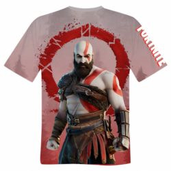 Мужская футболка 3D Fortnite Kratos - PrintSalon