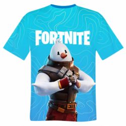 Мужская футболка 3D Fortnite Snowman - PrintSalon
