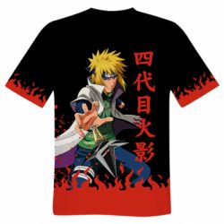 Чоловіча футболка 3D Fourth Hokage Minato Namikaze