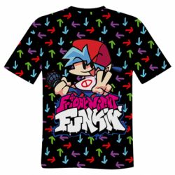 Мужская футболка 3D Friday Night Funkin Arrows