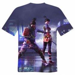 Мужская футболка 3D Garena Free Fire Samurai Team - PrintSalon