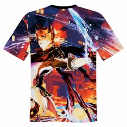 Мужская футболка 3D Genshin Impact: Childe