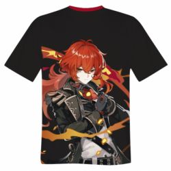 Чоловіча футболка 3D Genshin Impact Diluc - PrintSalon