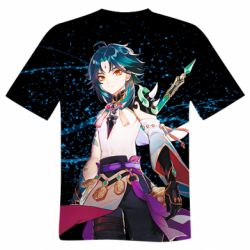 Мужская футболка 3D Xiao Genshin Impact - PrintSalon