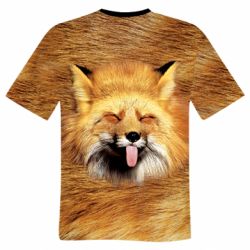 Чоловіча футболка 3D Хитра Лисичка - PrintSalon