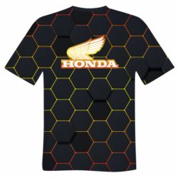 Мужская футболка 3D Honda color logo-PrintSalon Мужская футболка 3D Honda color logo