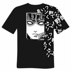 Мужская футболка 3D Junji Ito - Shock - PrintSalon