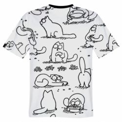 Чоловіча футболка 3D Кіт Саймона - PrintSalon