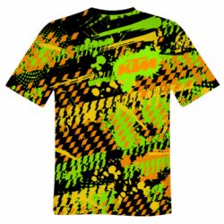 Мужская футболка 3D KTM and colored background-PrintSalon Мужская футболка 3D KTM and colored background