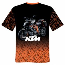 Мужская футболка 3D KTM Sportmotorcycle-PrintSalon Мужская футболка 3D KTM Sportmotorcycle