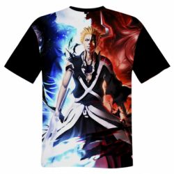 Мужская футболка 3D Kurosaki Ichigo Bankai