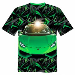 Мужская футболка 3D Lamborghini Huracan - PrintSalon