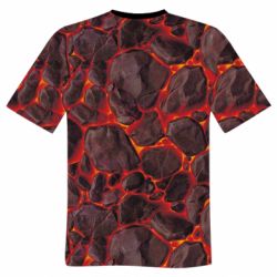 Чоловіча футболка 3D Lava Golem - PrintSalon