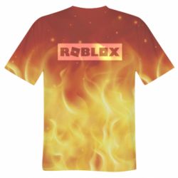 Чоловіча футболка 3D Logo and fire - PrintSalon