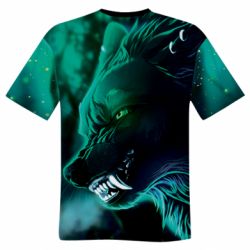 Мужская футболка 3D Magic Wolf - PrintSalon