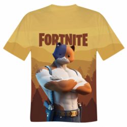 Мужская футболка 3D Meowscles and logo - PrintSalon