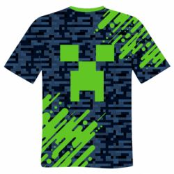 Мужская футболка 3D Minecraft Creeper - PrintSalon