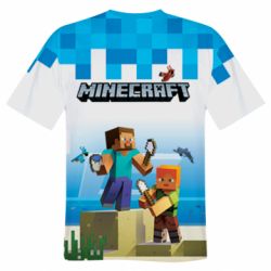 Мужская футболка 3D Minecraft summer - PrintSalon