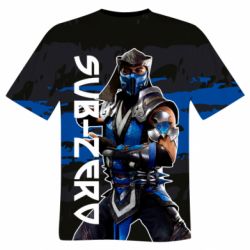 Мужская футболка 3D Mortal Kombat  Sub-Zero - PrintSalon